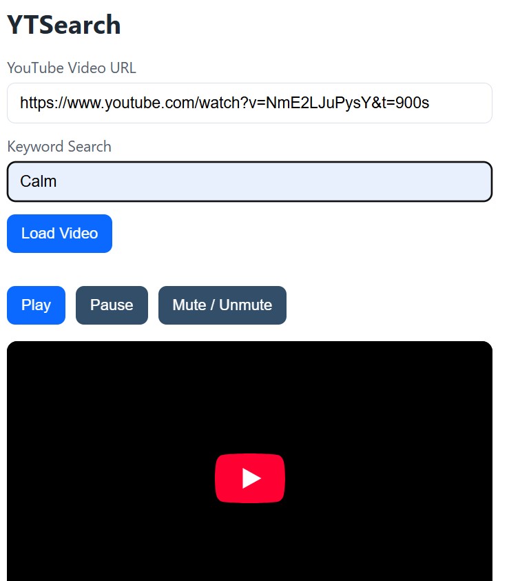 Media keyword search application